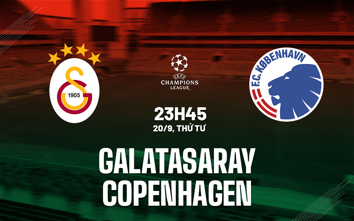 Soi kèo Galatasaray vs Copenhagen 23h45 ngày 20/9